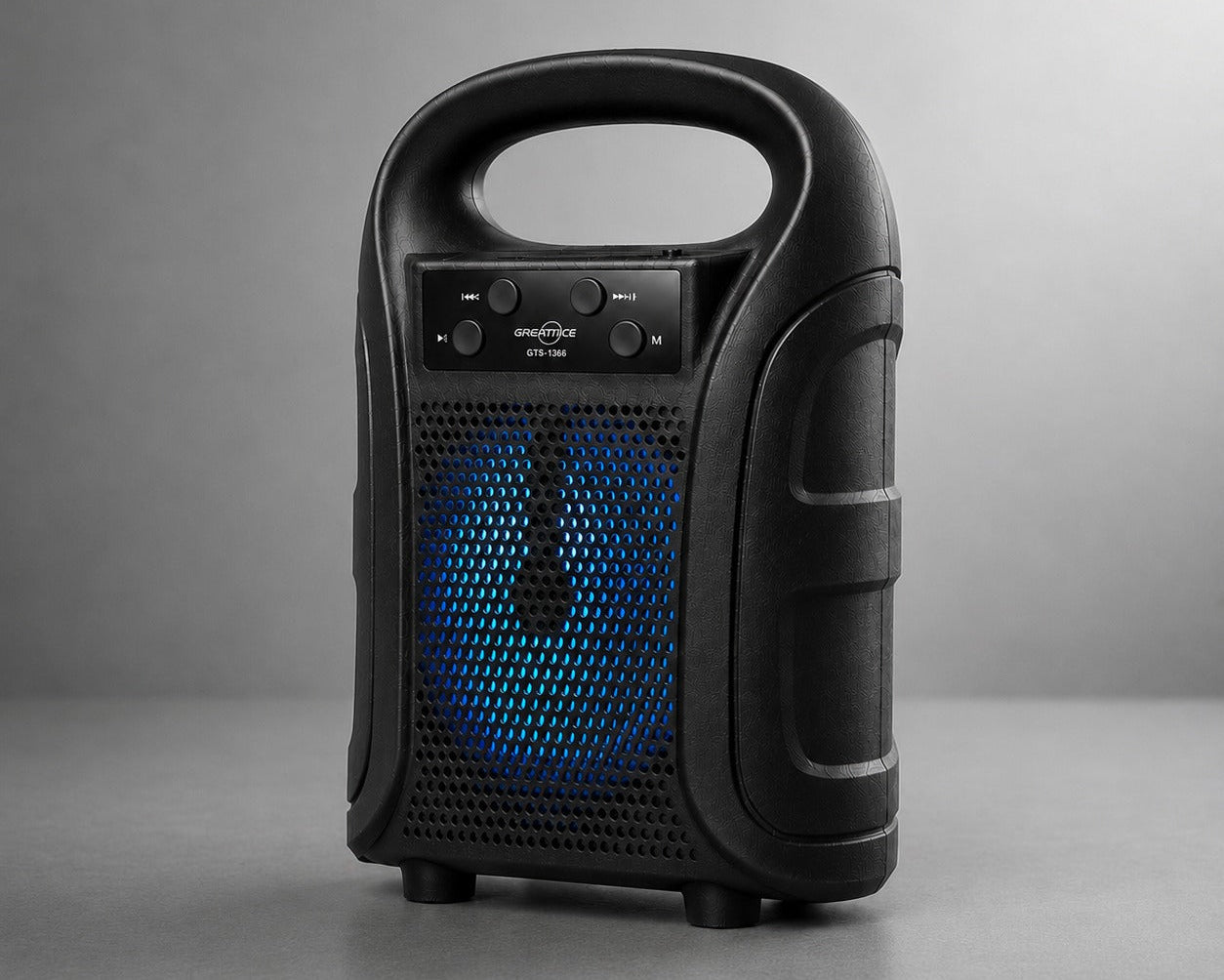 GREATNICE GTS-1366 4" Portable Wireless Bluetooth Speaker – Heavy Bass & FM Radio